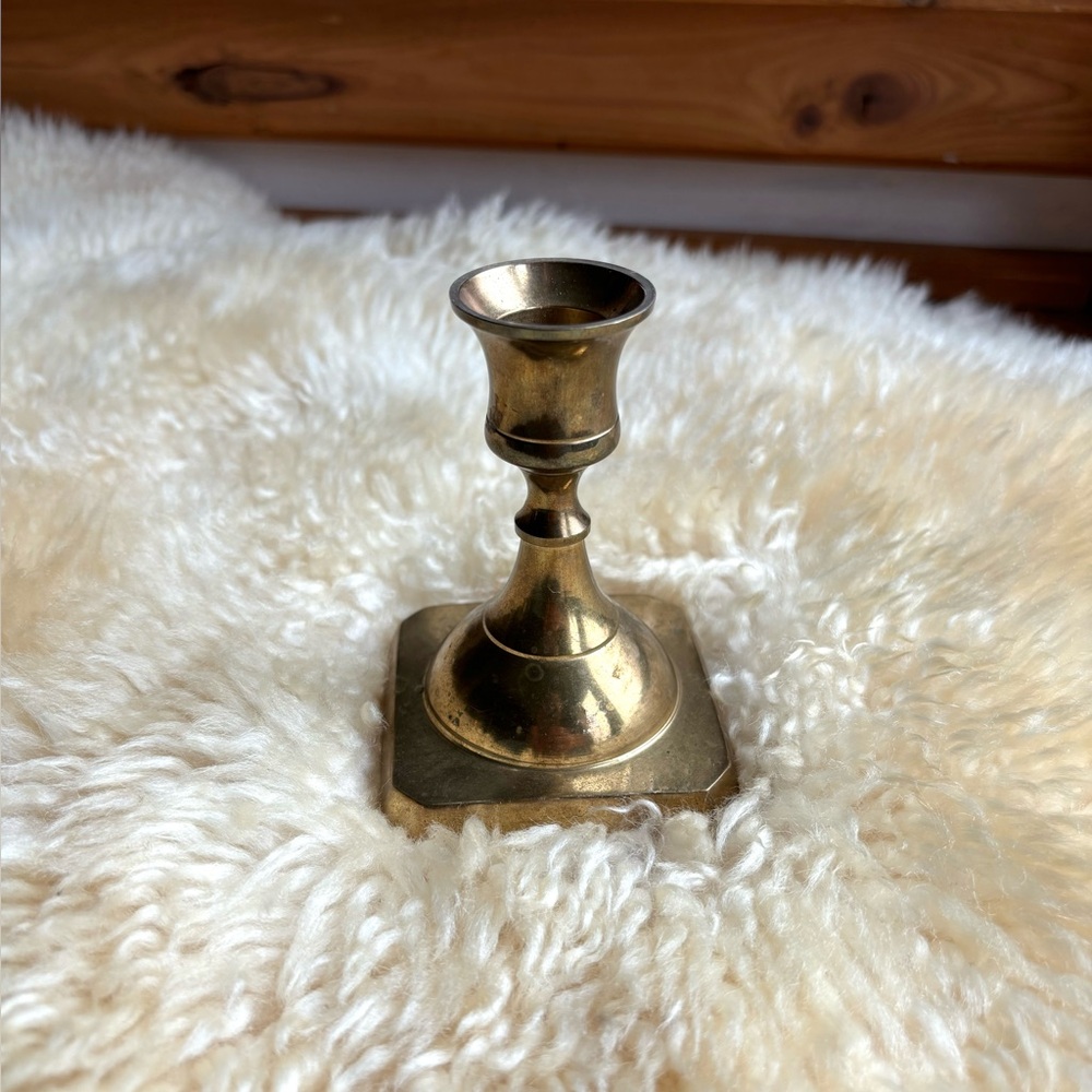Vintage Brass Candle Holder